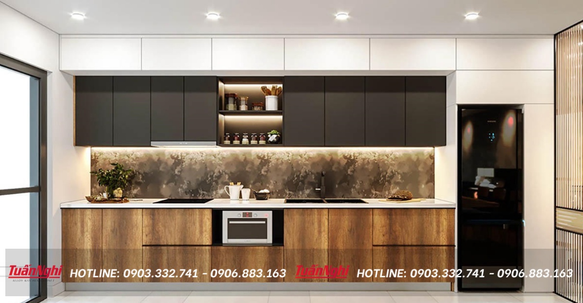 Mẫu tủ bếp đẹp đơn giản