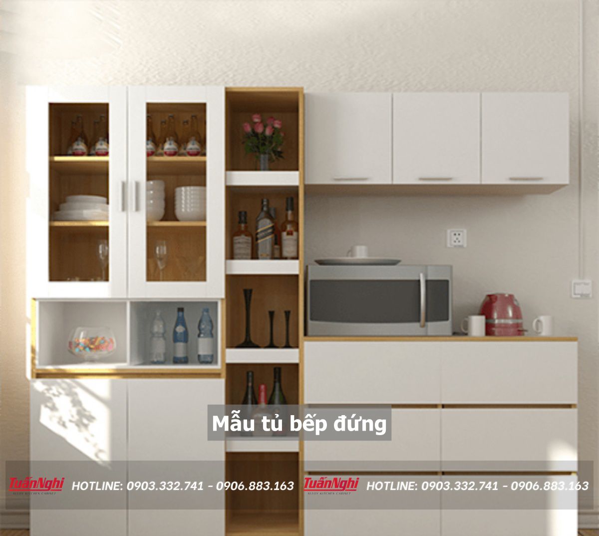 30+ Mẫu Tủ Bếp Đứng Đẹp Được Yêu Thích Nhất 36 mẫu tủ bếp đứng