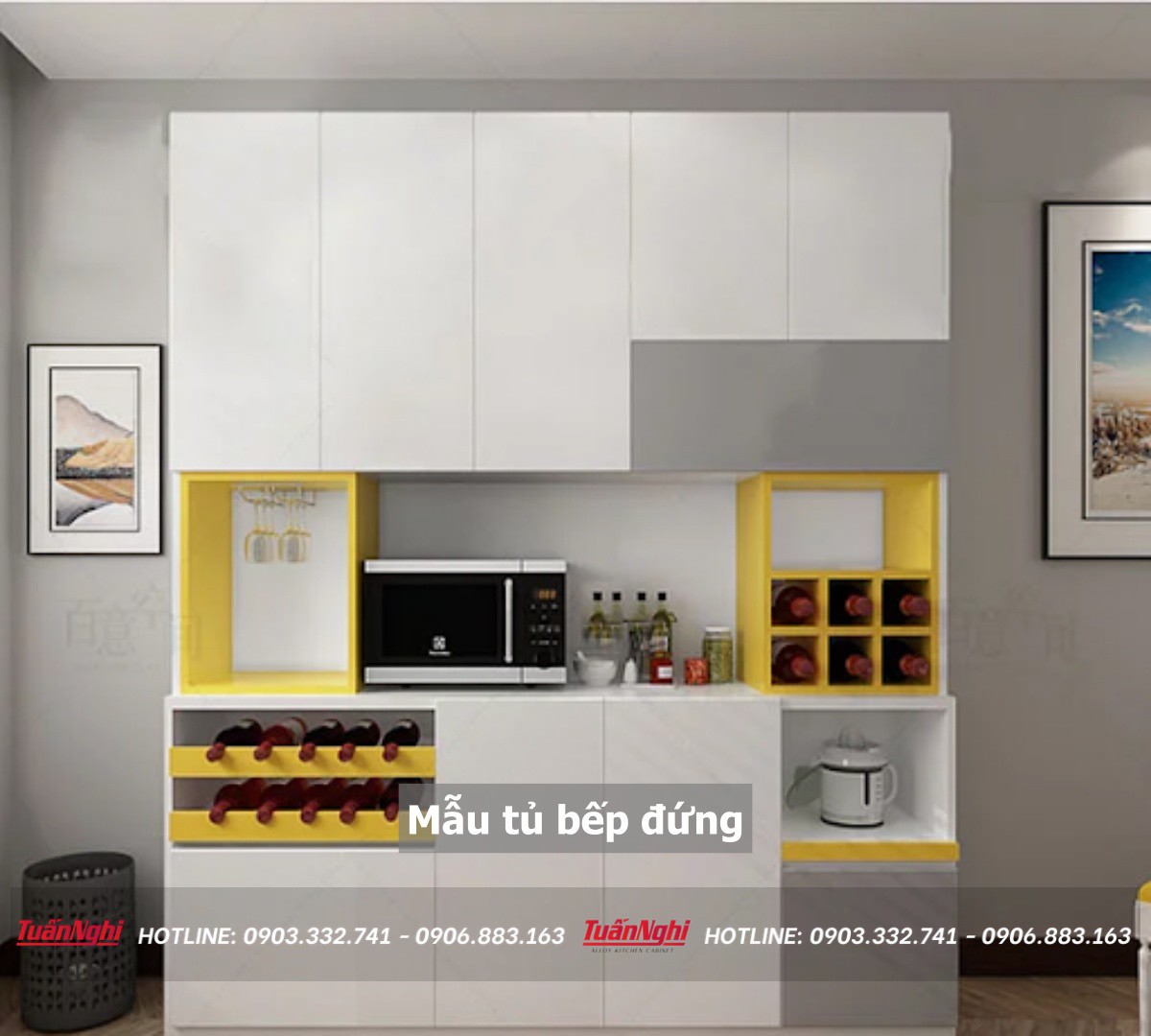 30+ Mẫu Tủ Bếp Đứng Đẹp Được Yêu Thích Nhất 37 mẫu tủ bếp đứng