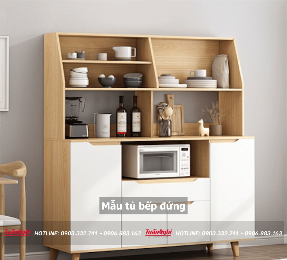 30+ Mẫu Tủ Bếp Đứng Đẹp Được Yêu Thích Nhất 43 mẫu tủ bếp đứng