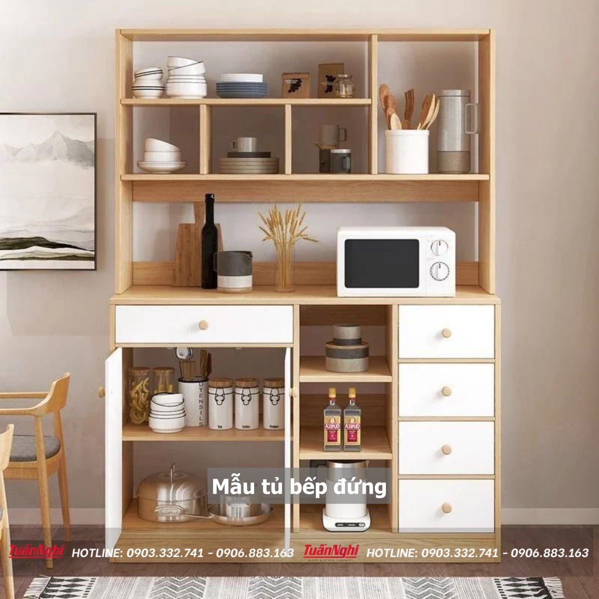 30+ Mẫu Tủ Bếp Đứng Đẹp Được Yêu Thích Nhất 52 mẫu tủ bếp đứng