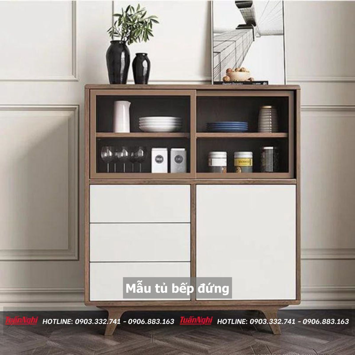 30+ Mẫu Tủ Bếp Đứng Đẹp Được Yêu Thích Nhất 31 mẫu tủ bếp đứng