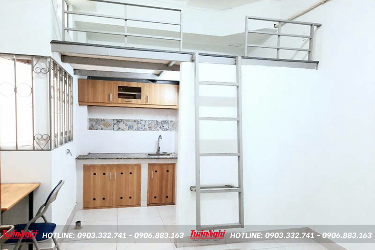 Mẫu tủ bếp mini giá rẻ