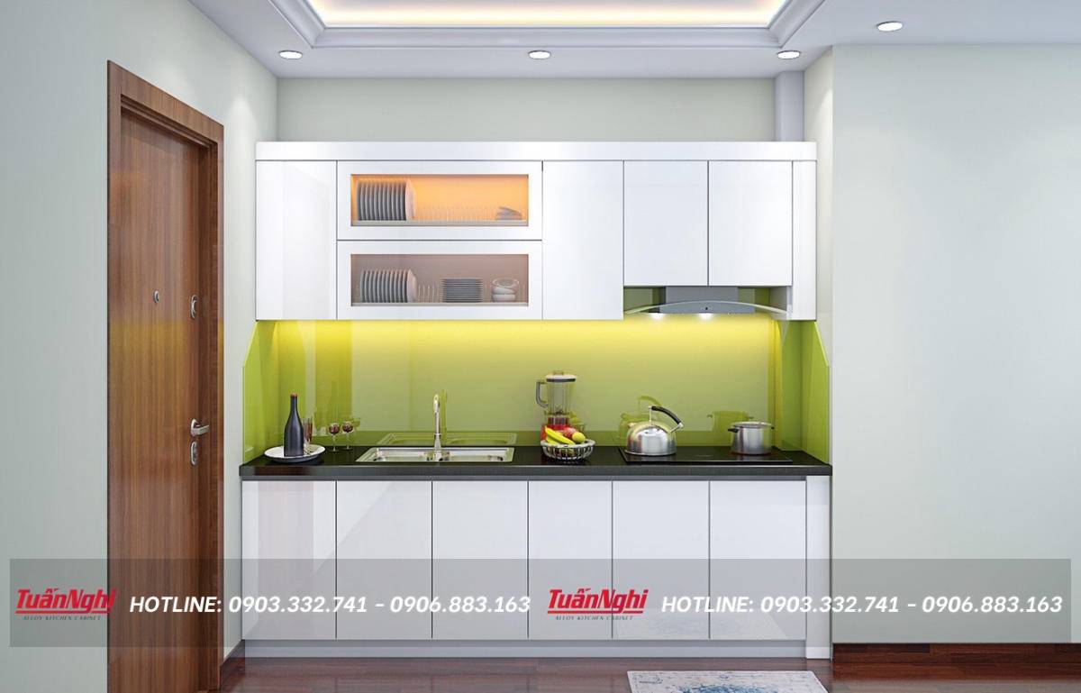 mau tu bep mini go cong nghiep phu acrylic 2