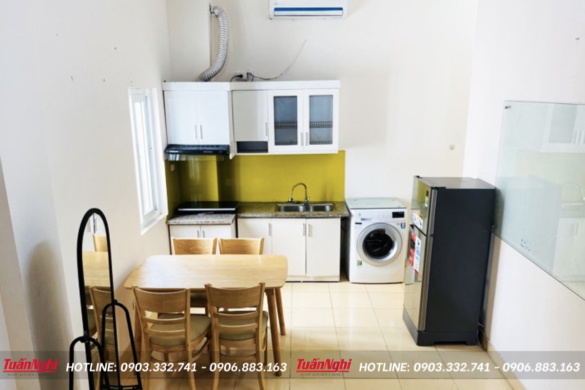 Mẫu tủ bếp nhỏ cho phòng trọ