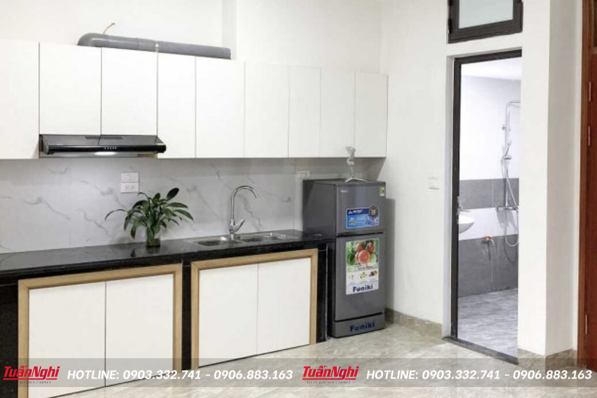 Mẫu tủ bếp nhựa mini