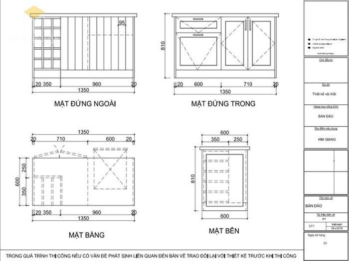 Quy trình thiết kế thi công tủ bếp chuyên nghiệp tại Tuấn Nghi 121 thi công tủ bếp