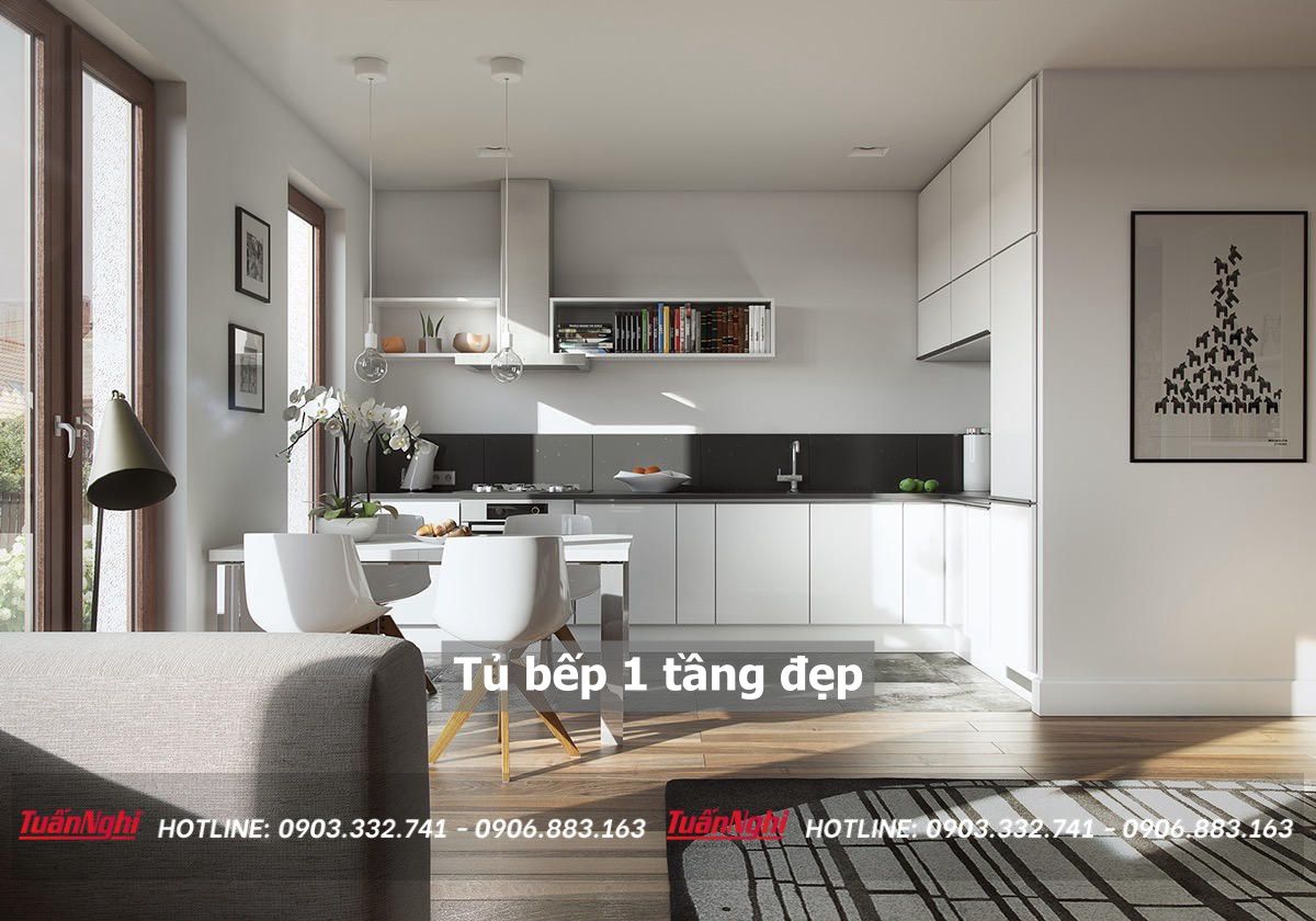 20+ Mẫu tủ bếp 1 tầng đẹp phong cách hiện đại 2023 20 tủ bếp 1 tầng đẹp