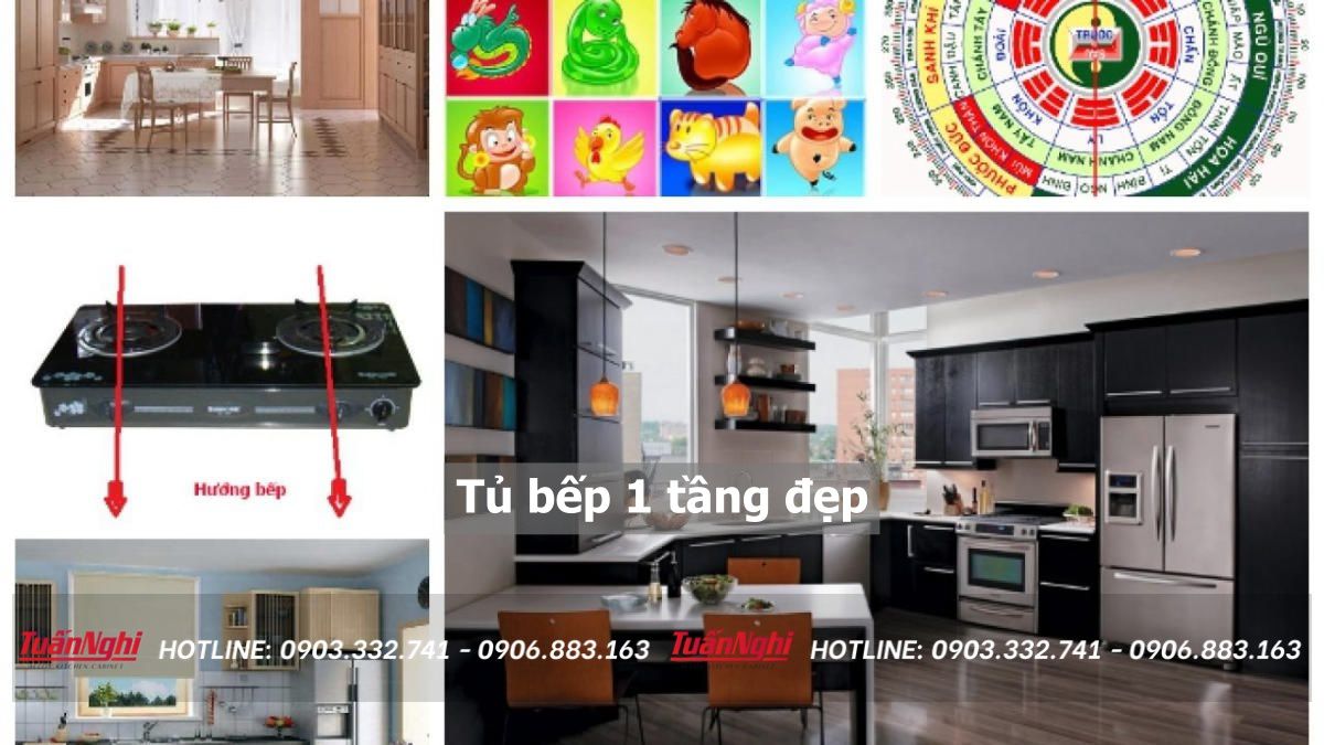 20+ Mẫu tủ bếp 1 tầng đẹp phong cách hiện đại 2023 36 tủ bếp 1 tầng đẹp