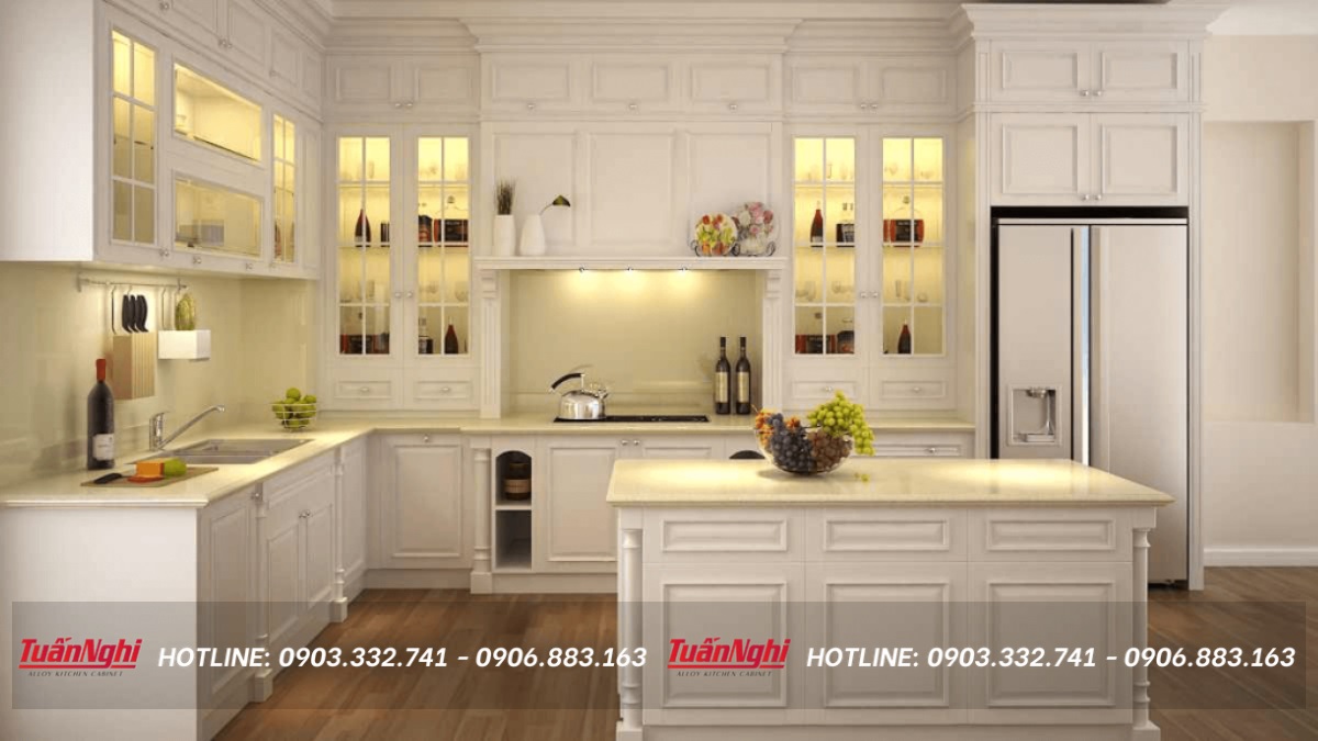 tủ bếp âm tường