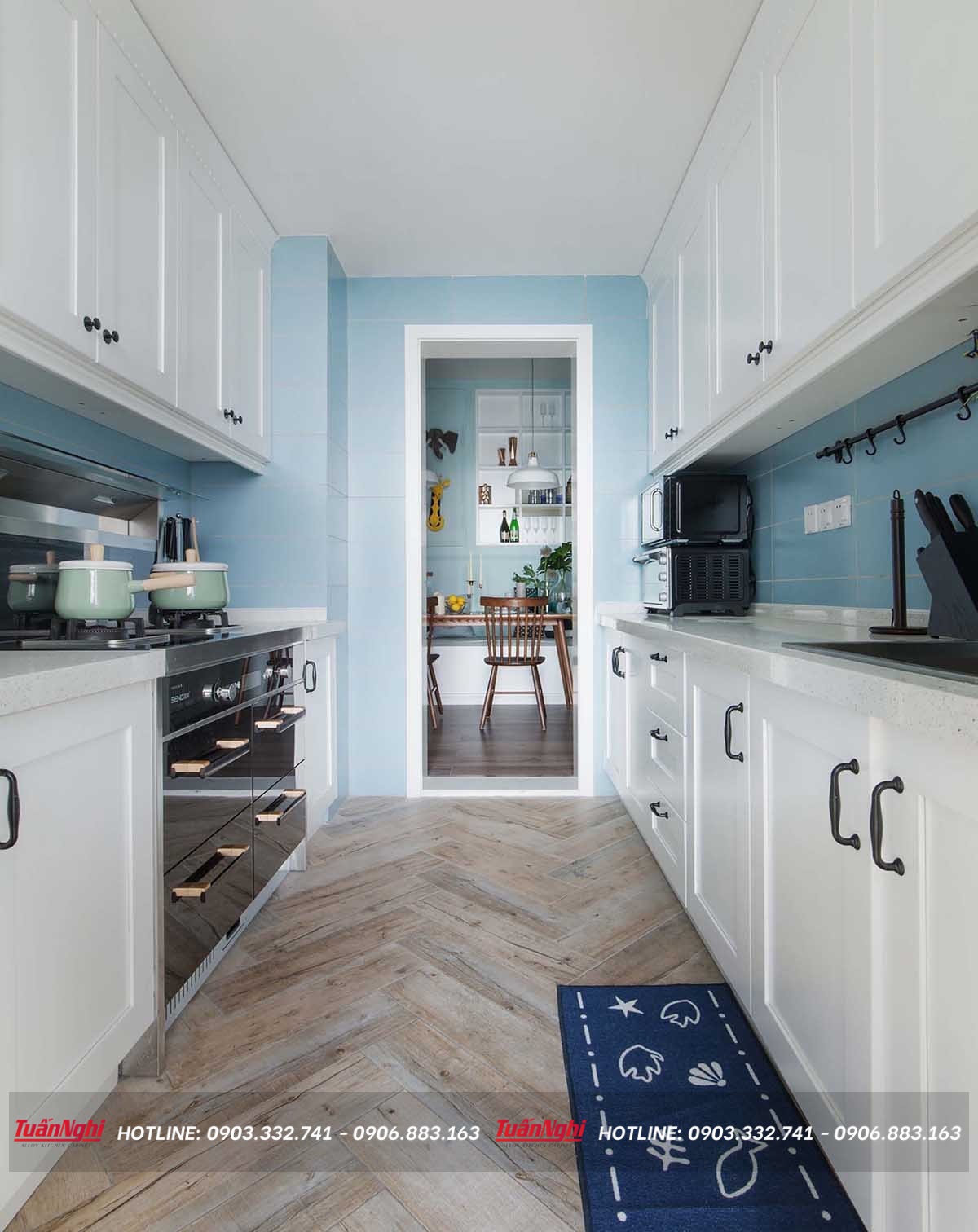 tủ bếp âm tường đẹp