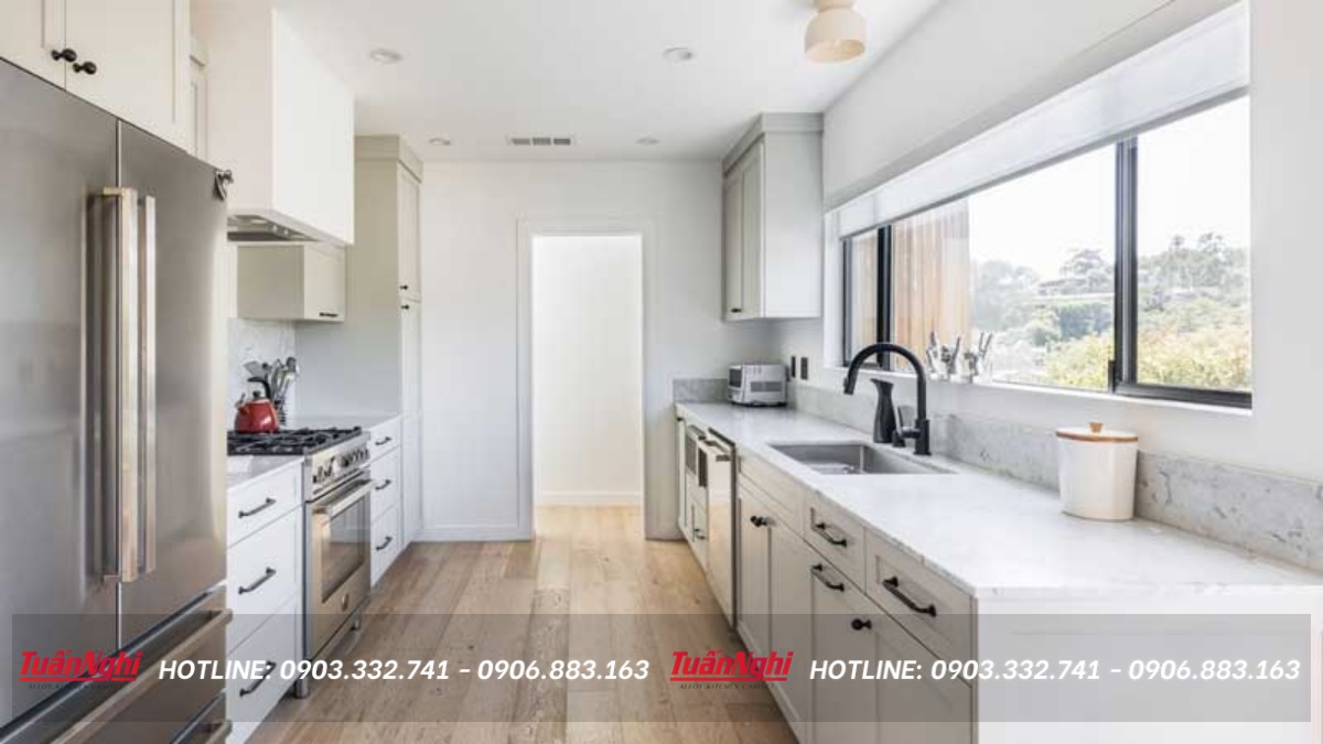 tủ bếp âm tường