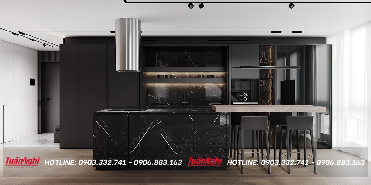 giá tủ bếp âm tường