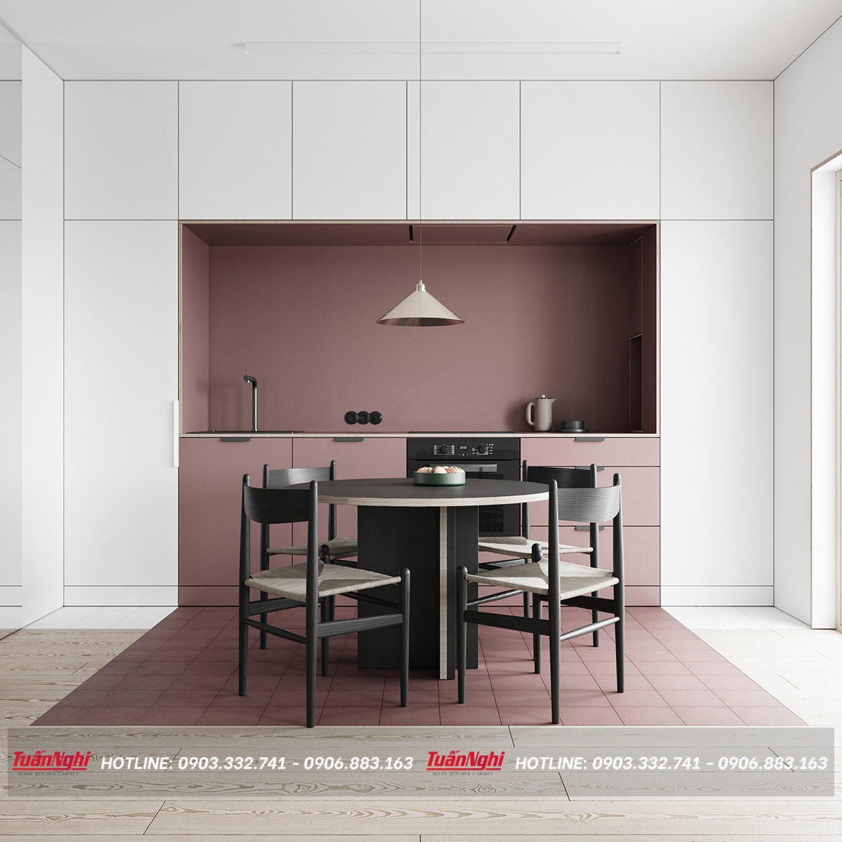 tủ bếp âm tường đẹp