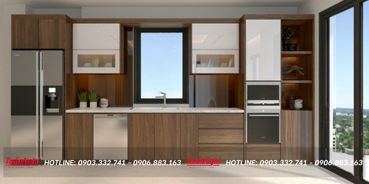 tủ bếp âm tường