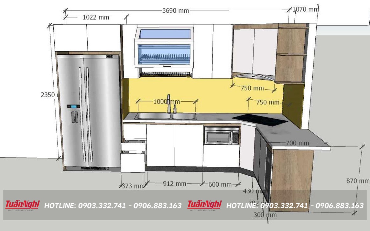 50+ Mẫu tủ bếp nhỏ giá rẻ | Giải pháp không gian cho nhà chật 78 tủ bếp cho nhà nhỏ