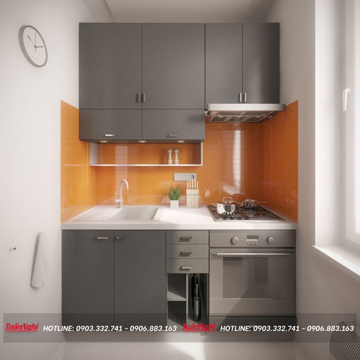 50+ Mẫu tủ bếp nhỏ giá rẻ | Giải pháp không gian cho nhà chật 45 tủ bếp cho nhà nhỏ