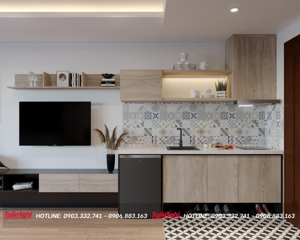 50+ Mẫu tủ bếp nhỏ giá rẻ | Giải pháp không gian cho nhà chật 60 tủ bếp nhỏ