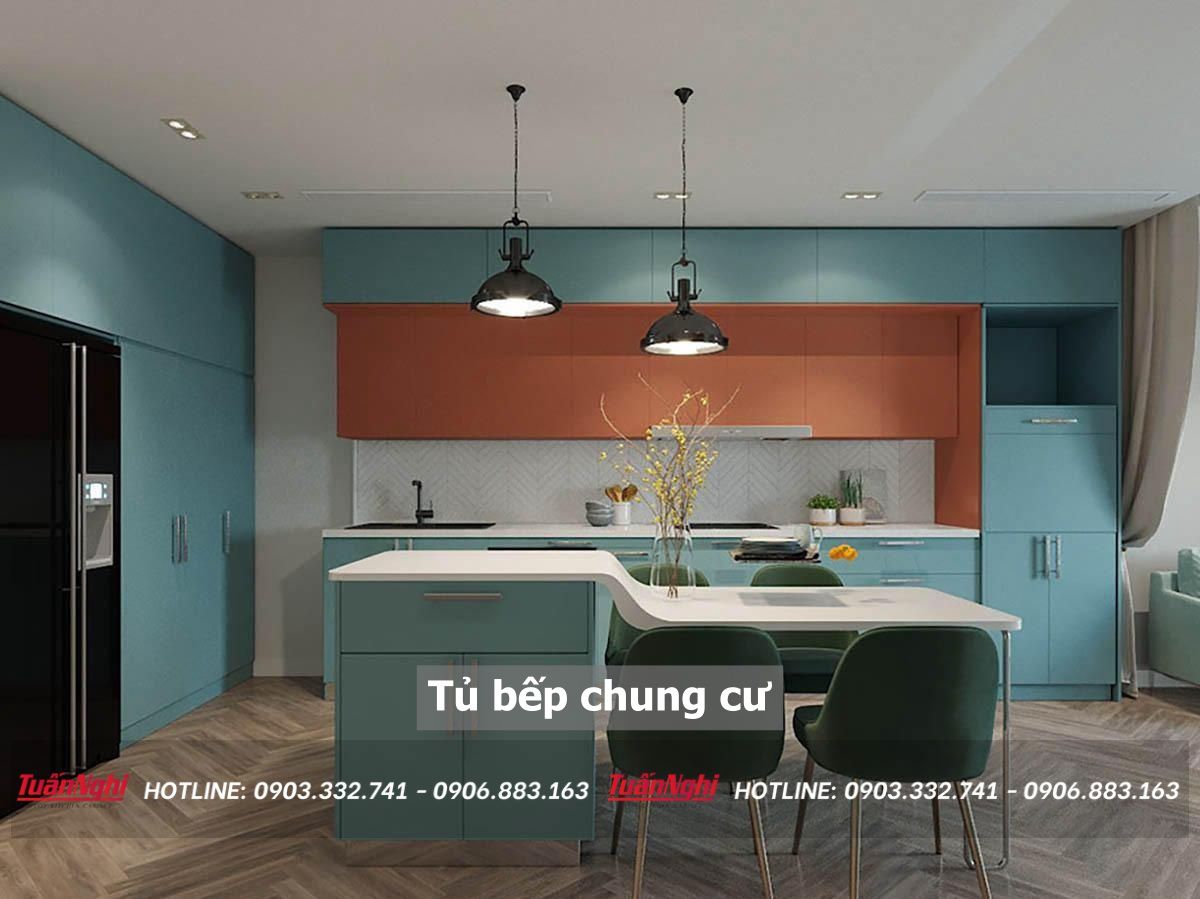 40+ Mẫu tủ bếp cho chung cư nhỏ hiện đại nhất 2023 144 tủ bếp chung cư