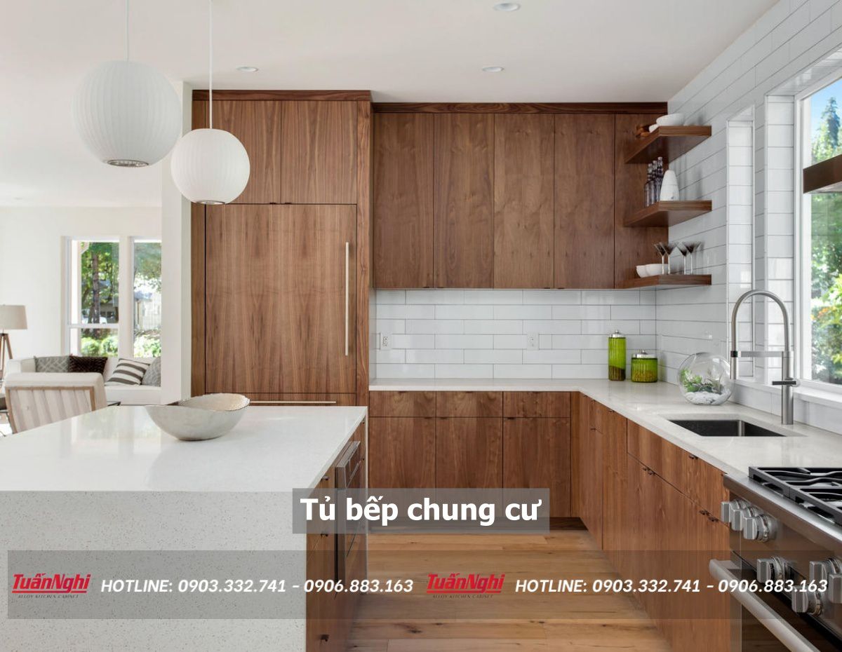 40+ Mẫu tủ bếp cho chung cư nhỏ hiện đại nhất 2023 145 tủ bếp chung cư