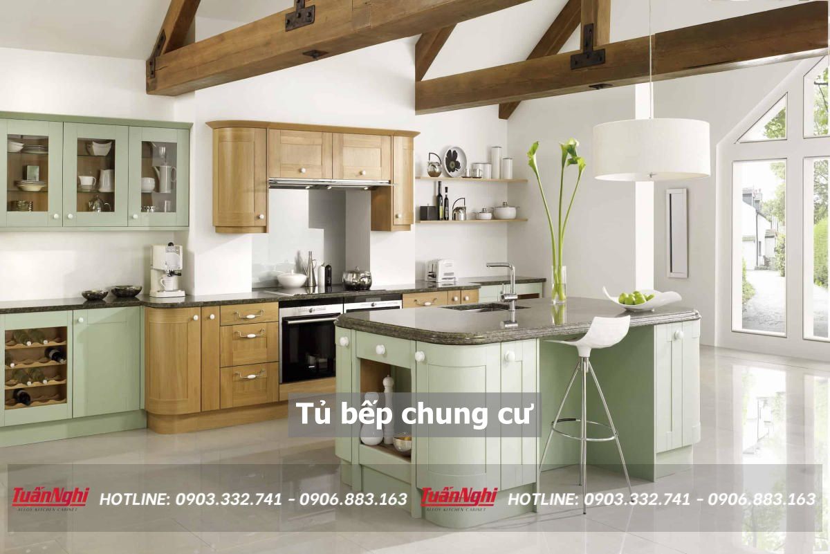 40+ Mẫu tủ bếp cho chung cư nhỏ hiện đại nhất 2023 149 tủ bếp chung cư