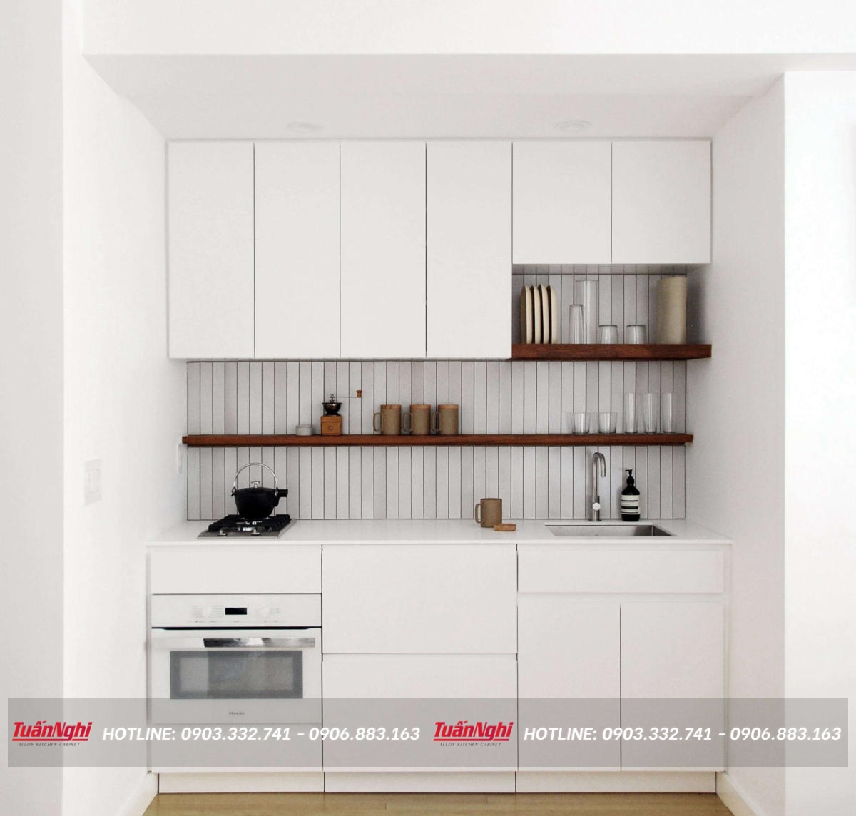 tủ bếp có bồn rửa chén