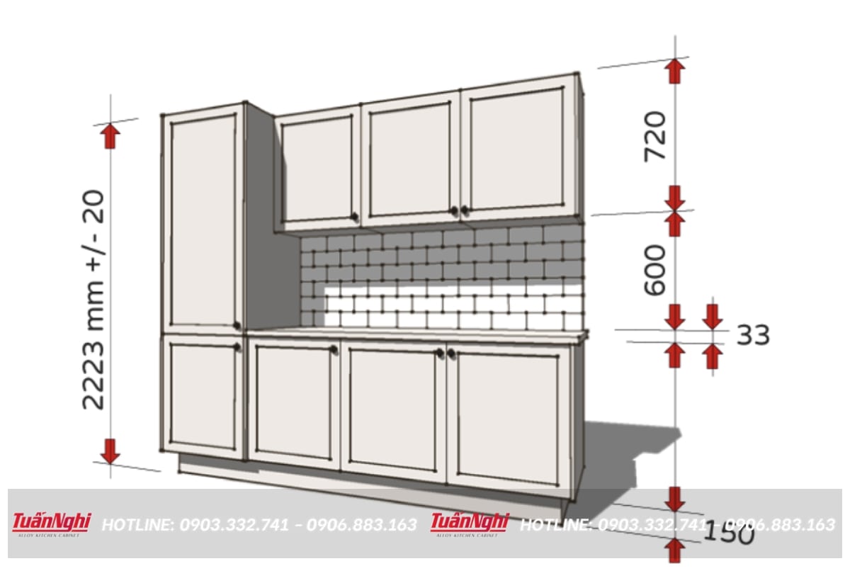 tủ bếp có bồn rửa chén