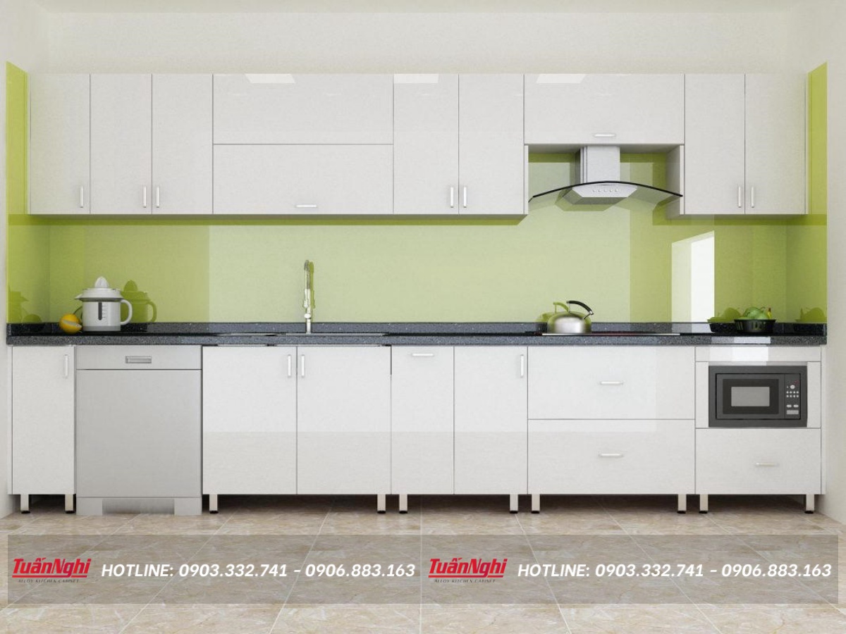 Nên làm tủ bếp bằng chất liệu gì là tốt nhất? 18 Tủ bếp chất liệu gỗ nhựa Picomat