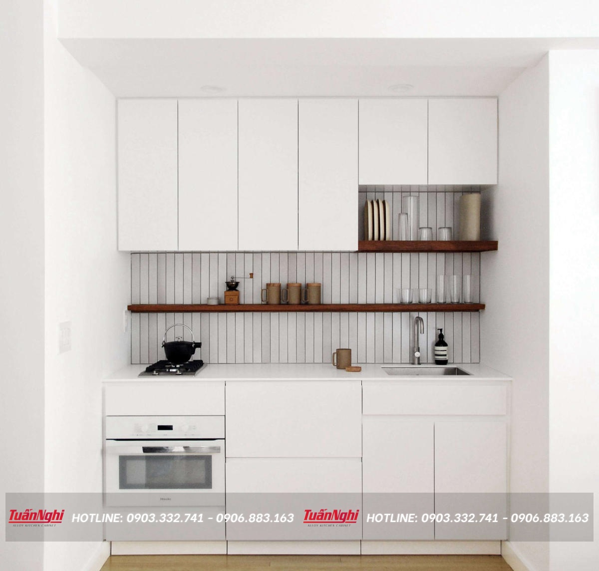 Tủ bếp kiểu dáng mini