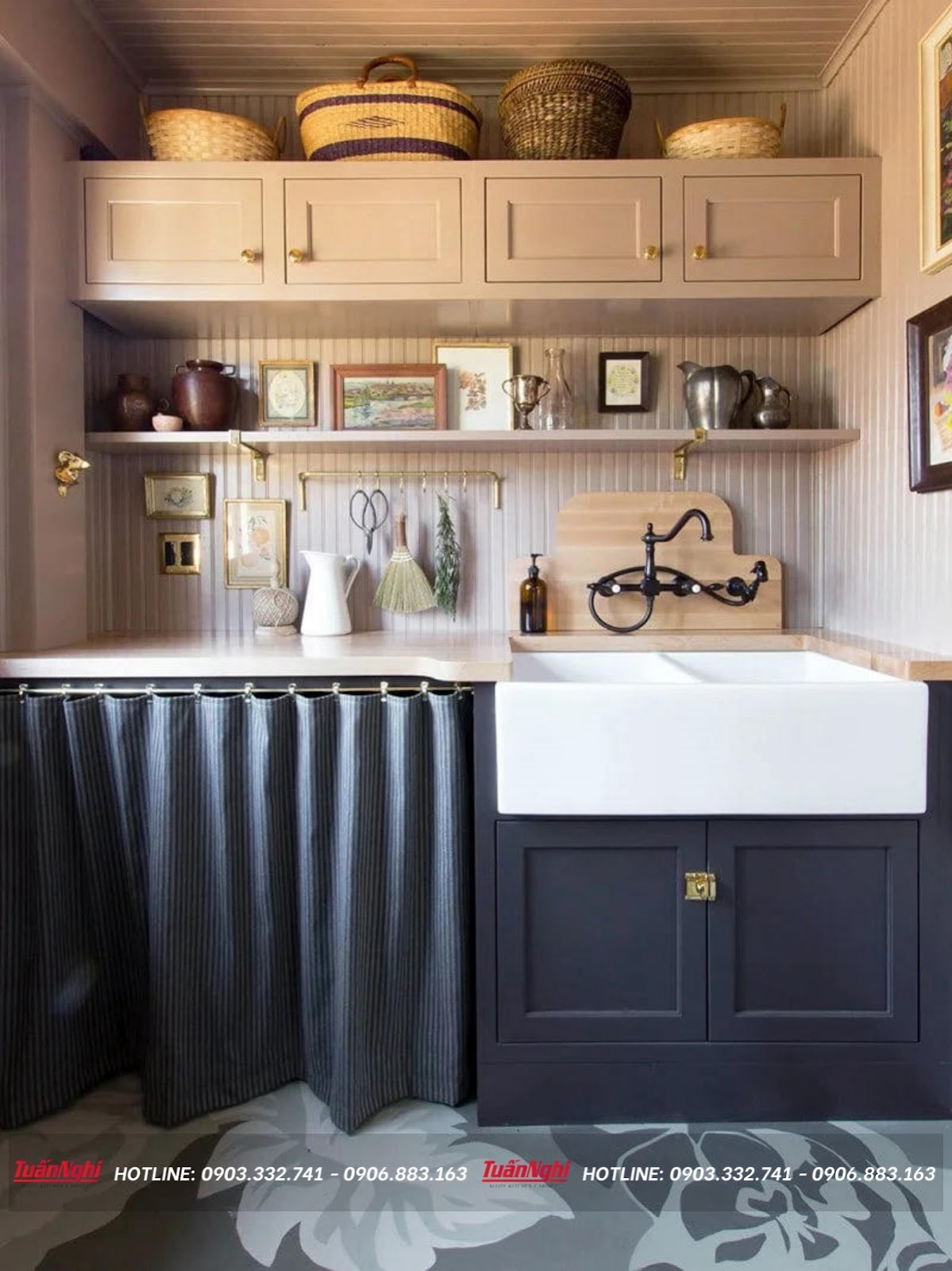 tủ bếp kiểu dáng mini