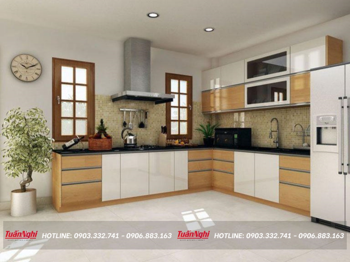 Nên làm tủ bếp bằng chất liệu gì là tốt nhất? 14 tủ bếp chất liệu gỗ công nghiệp