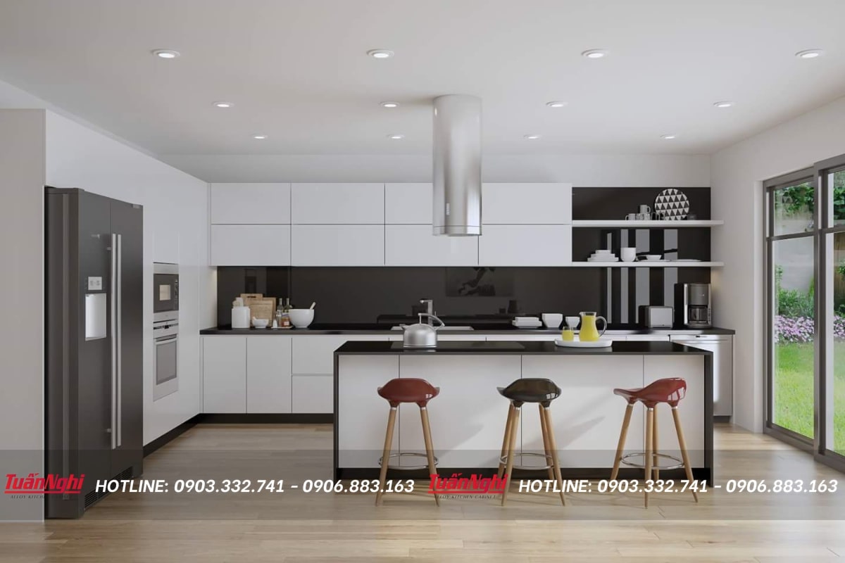 Đảo bếp là thiết kế dành cho những gia chủ yêu bếp và thích kết nối trong quá trình nấu nướng