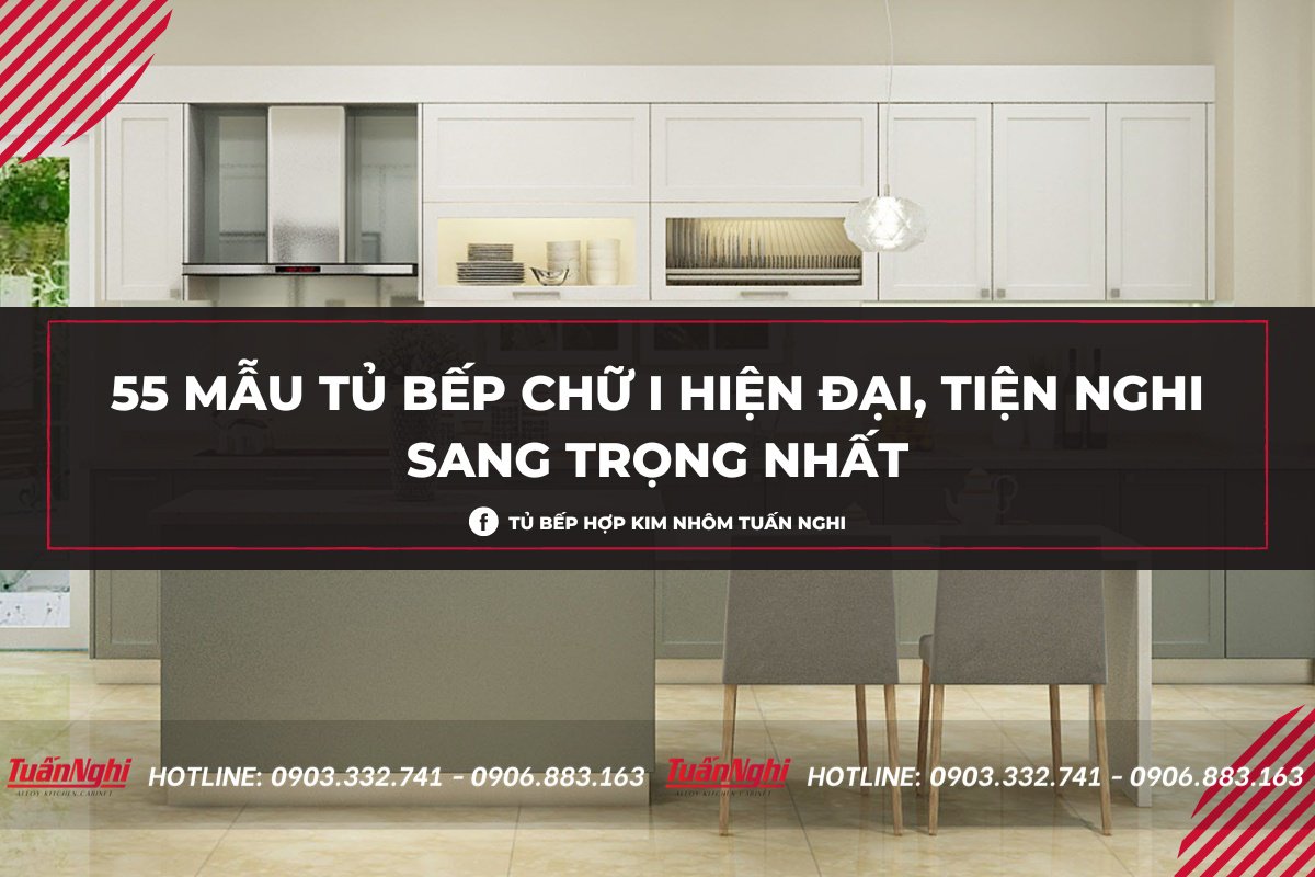 55+ Mẫu tủ bếp chữ i dài 4m dành cho nhà nhỏ, chung cư