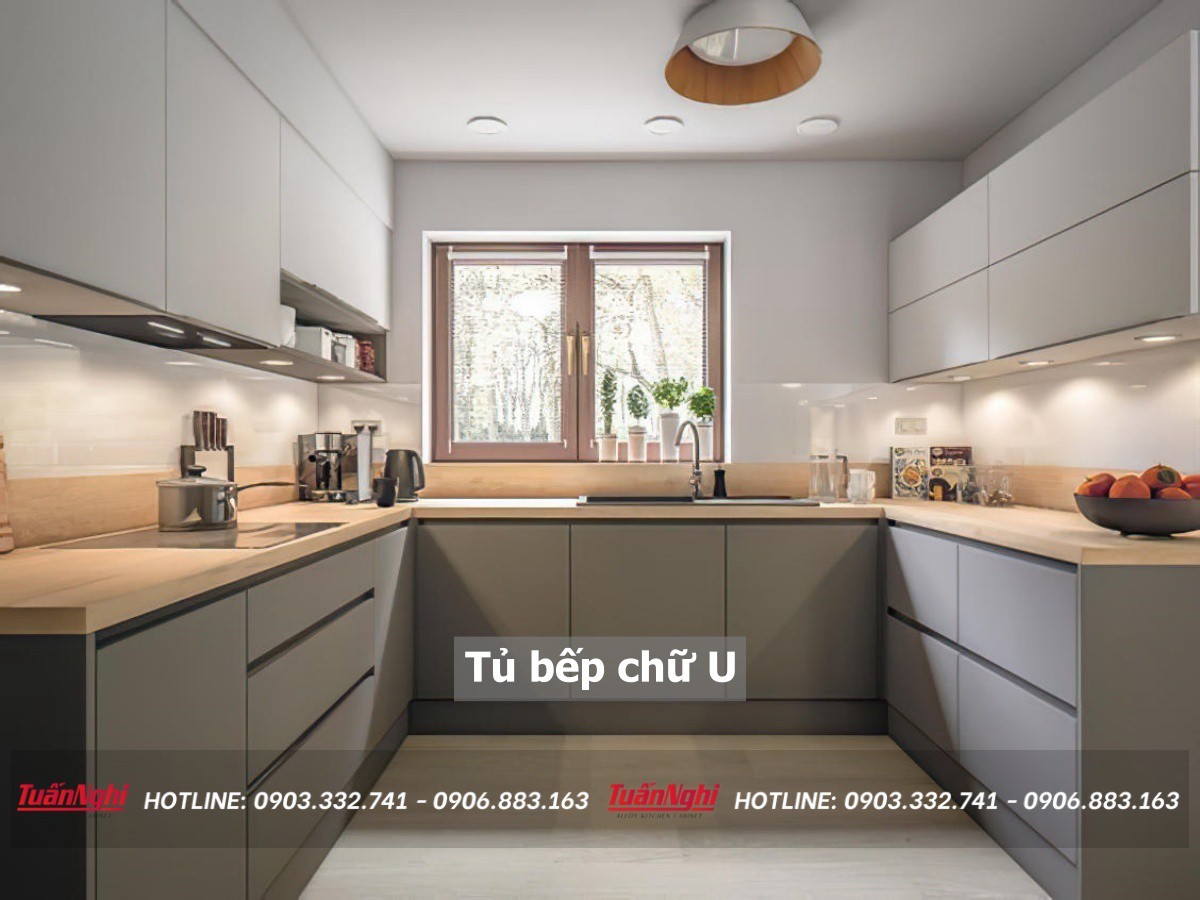 Top 10 Mẫu Tủ Bếp Treo Tường Đẹp Phù Hợp Người Việt Nhất 2024 22 tủ bếp chữ u đẹp