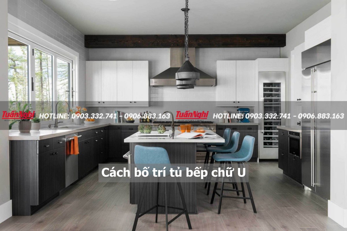 Cách bố trí tủ bếp chữ u