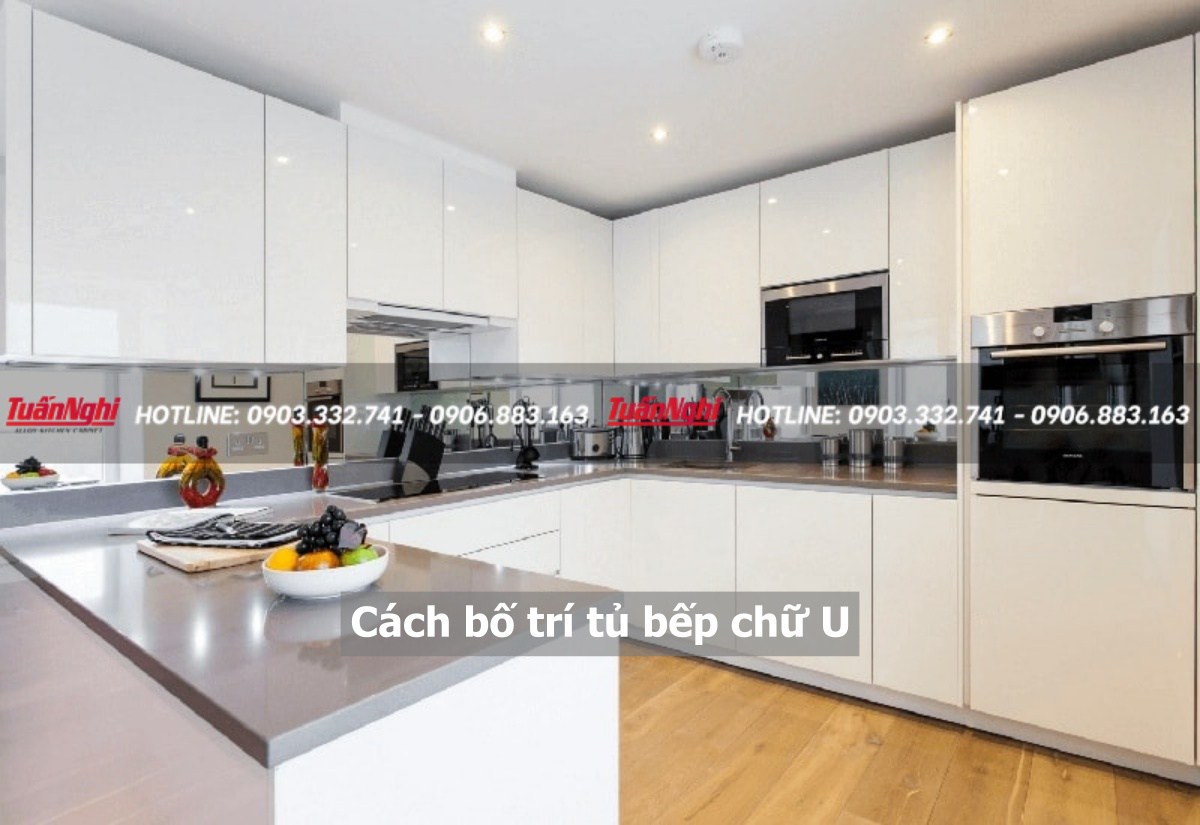 Cách bố trí tủ bếp chữ u