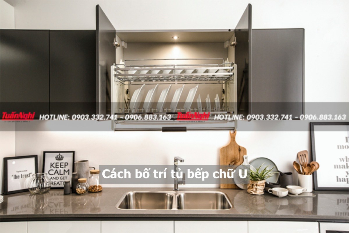 Cách bố trí tủ bếp chữ u