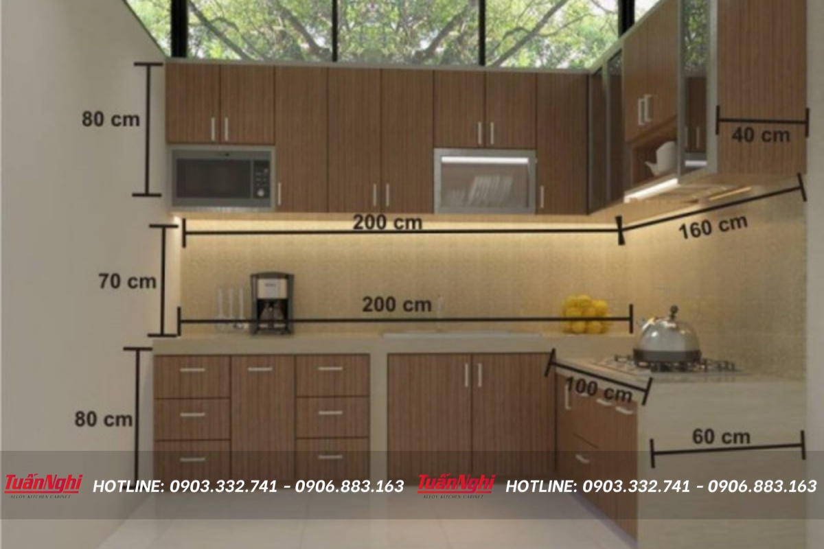 Xác định được kich thuoc tu bep