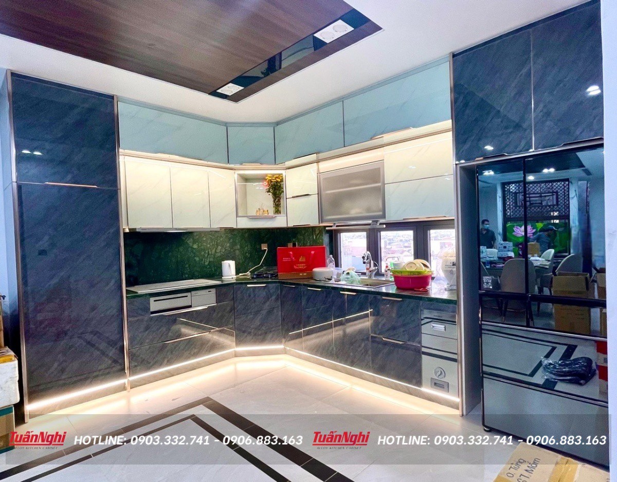 Tủ Bếp Kịch Trần Là GÌ? Ưu Nhược Điểm Của Tủ Bếp Kịch Trần 8 Tủ bếp kịch trần