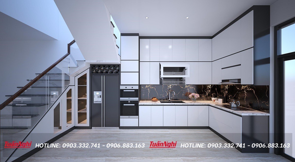 Tủ Bếp Kịch Trần Là GÌ? Ưu Nhược Điểm Của Tủ Bếp Kịch Trần 5 Tủ bếp kịch trần