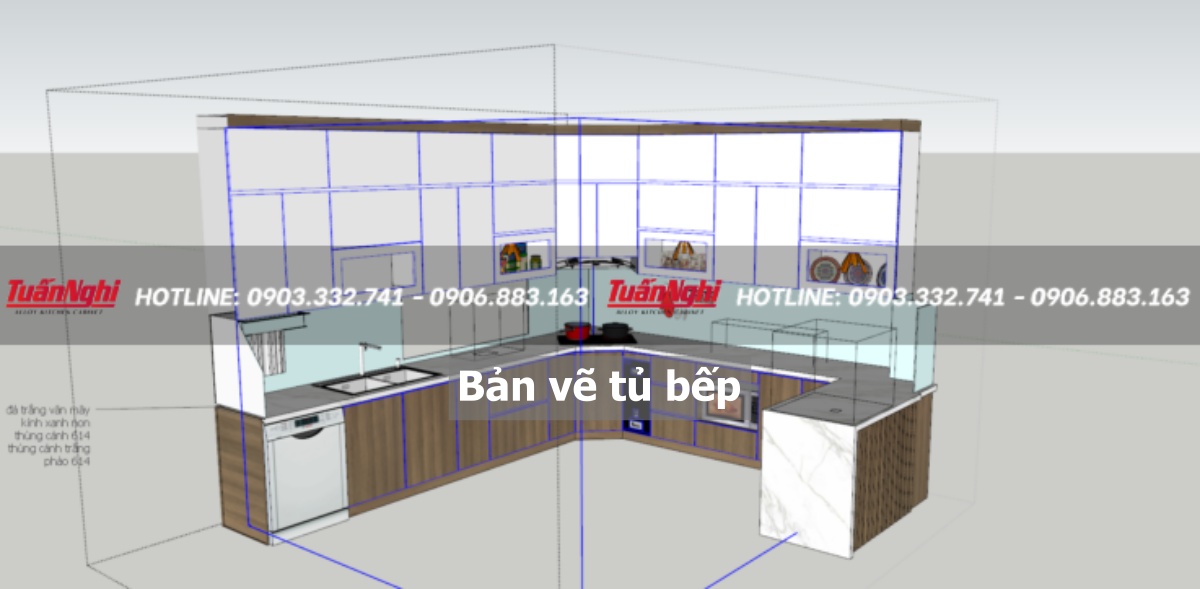 Bản vẽ tủ bếp