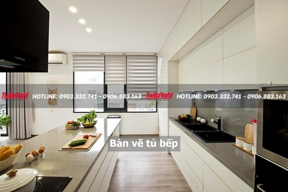 Bản vẽ tủ bếp