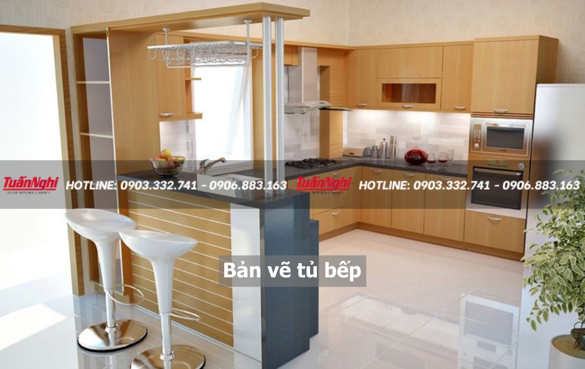 Bản vẽ tủ bếp