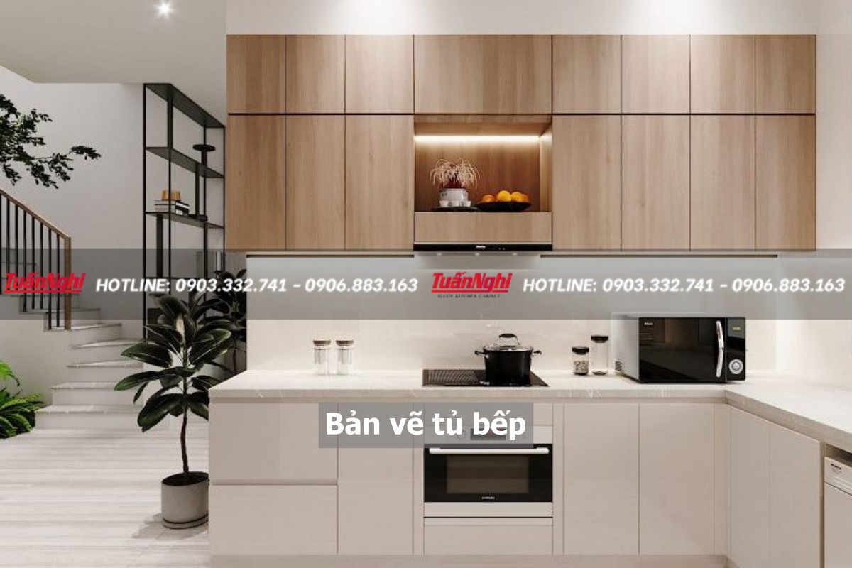 Bản vẽ tủ bếp