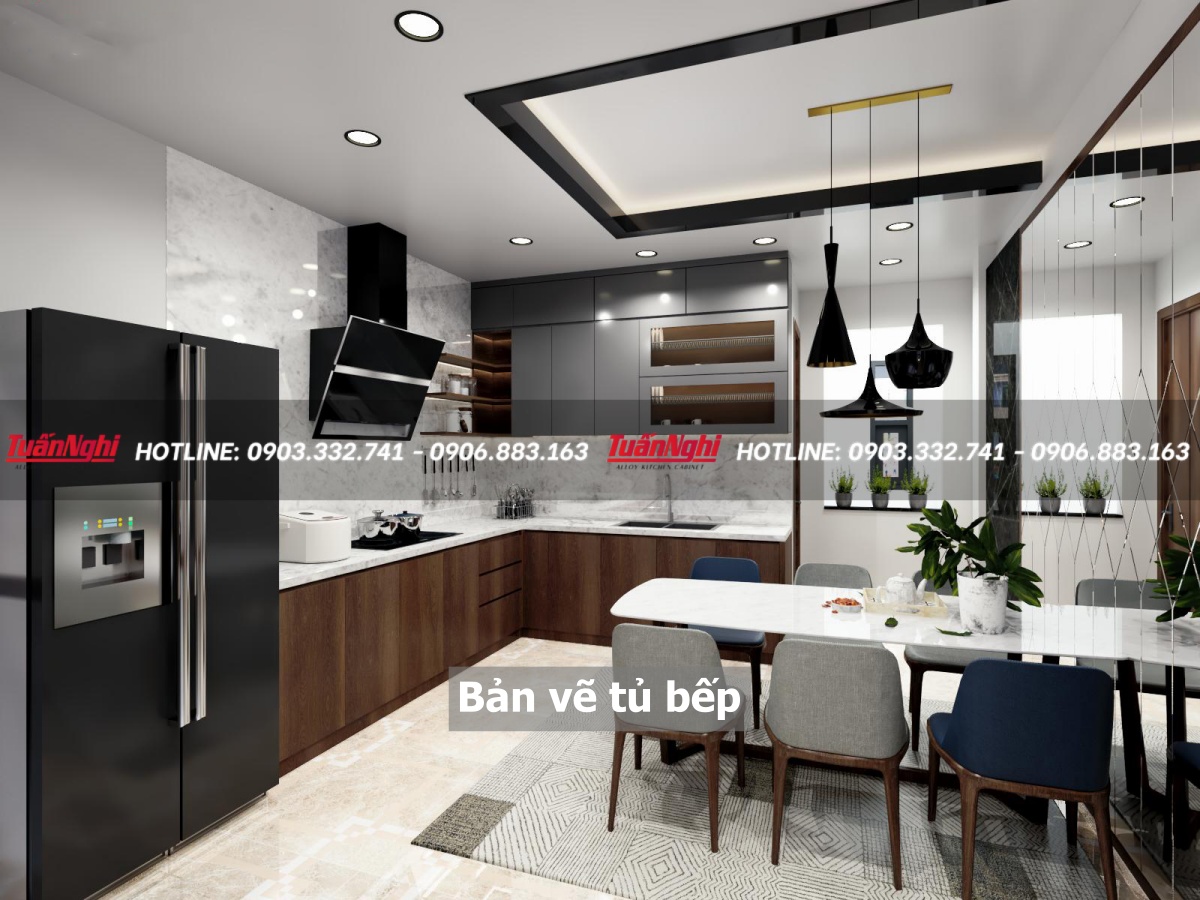 Bản vẽ tủ bếp