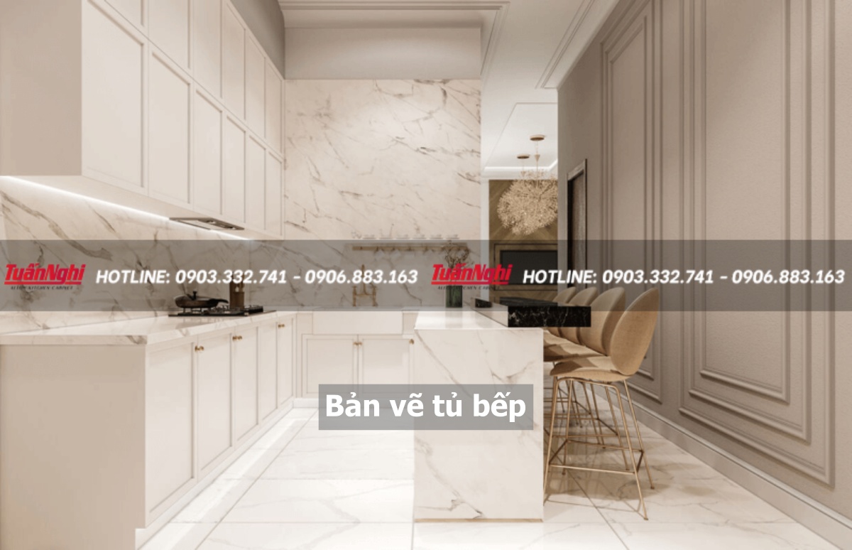 Bản vẽ tủ bếp