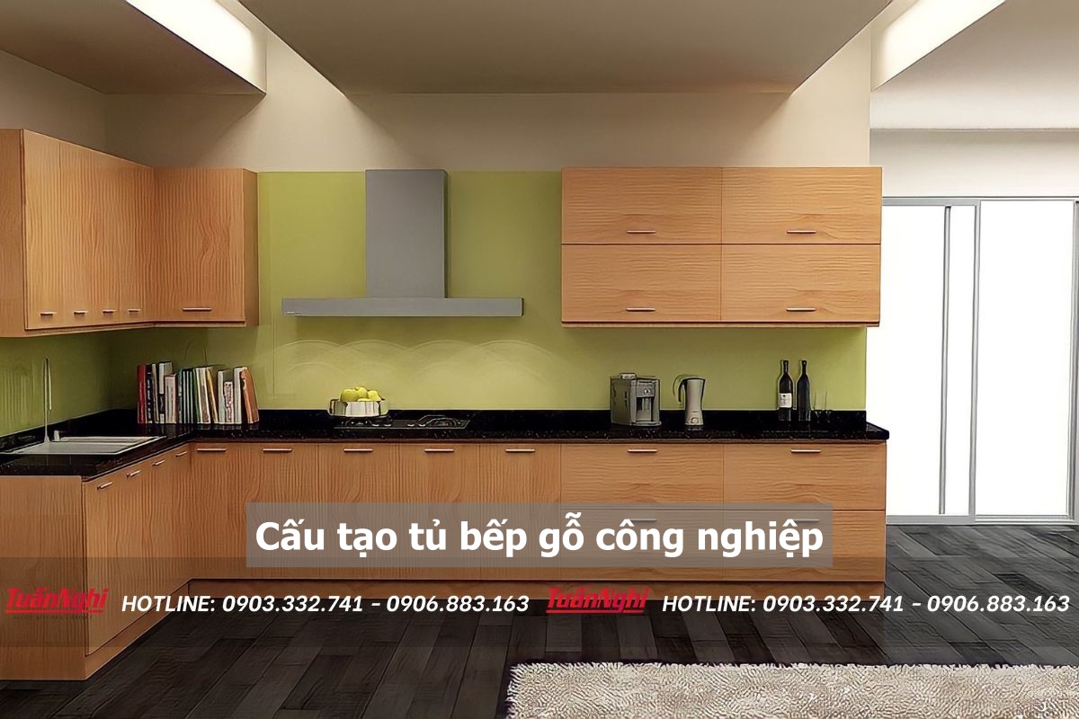 Cấu tạo tủ bếp gỗ công nghiệp