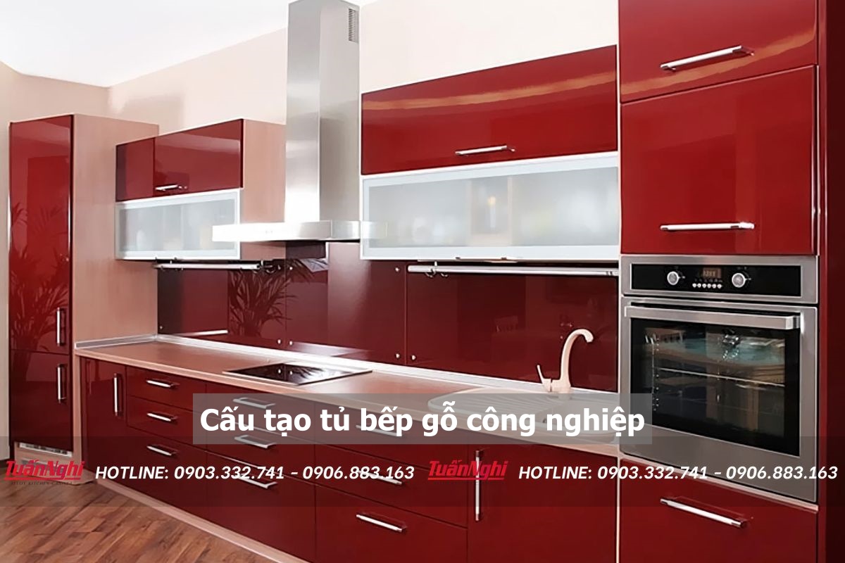 Cấu tạo tủ bếp gỗ công nghiệp
