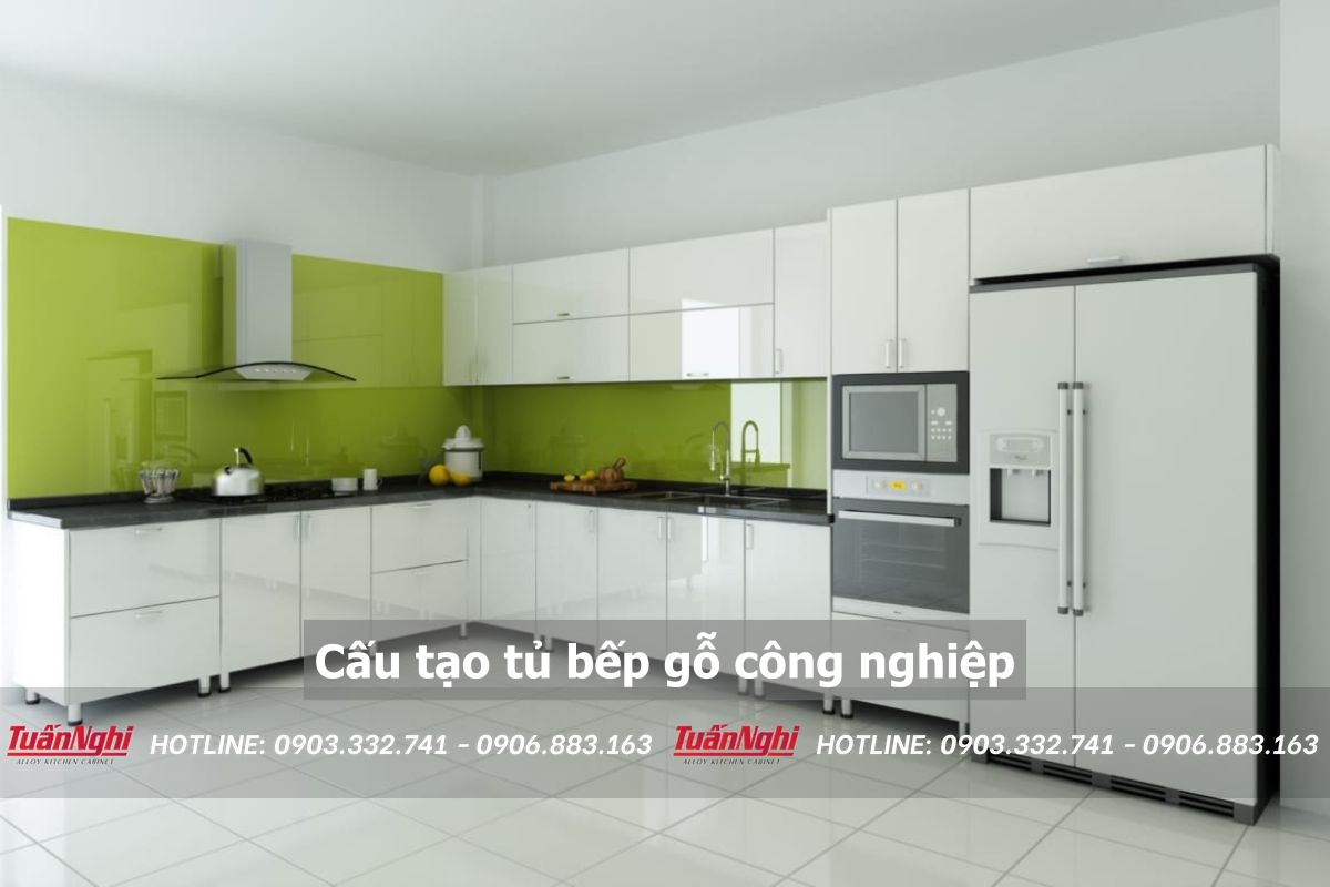 Cấu tạo tủ bếp gỗ công nghiệp
