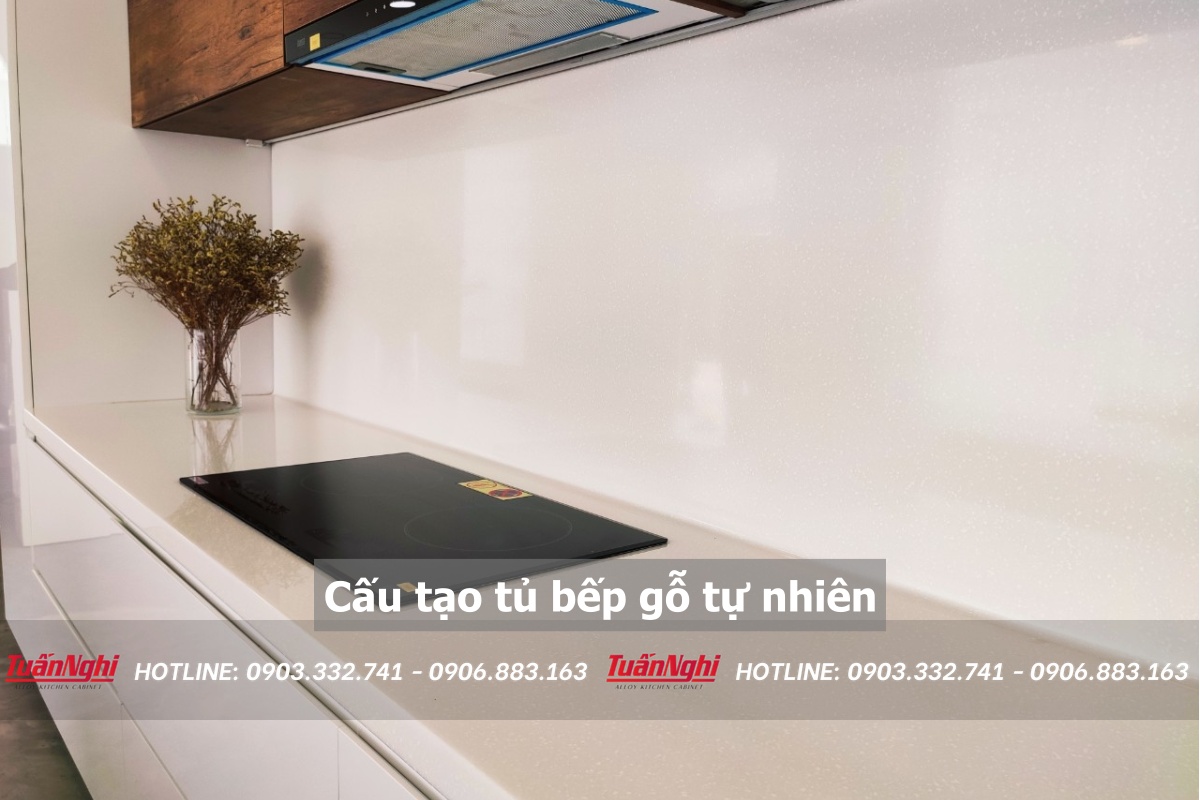 Cấu tạo tủ bếp gỗ tự nhiên